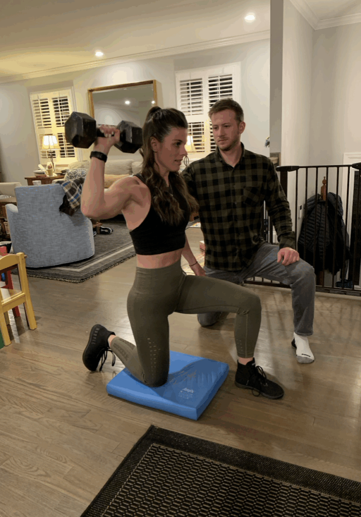 Marshall with personal training client